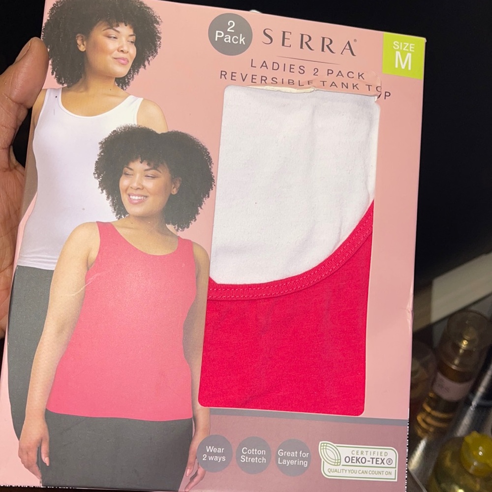 Ladies 2 Pack Reversible Tank Top